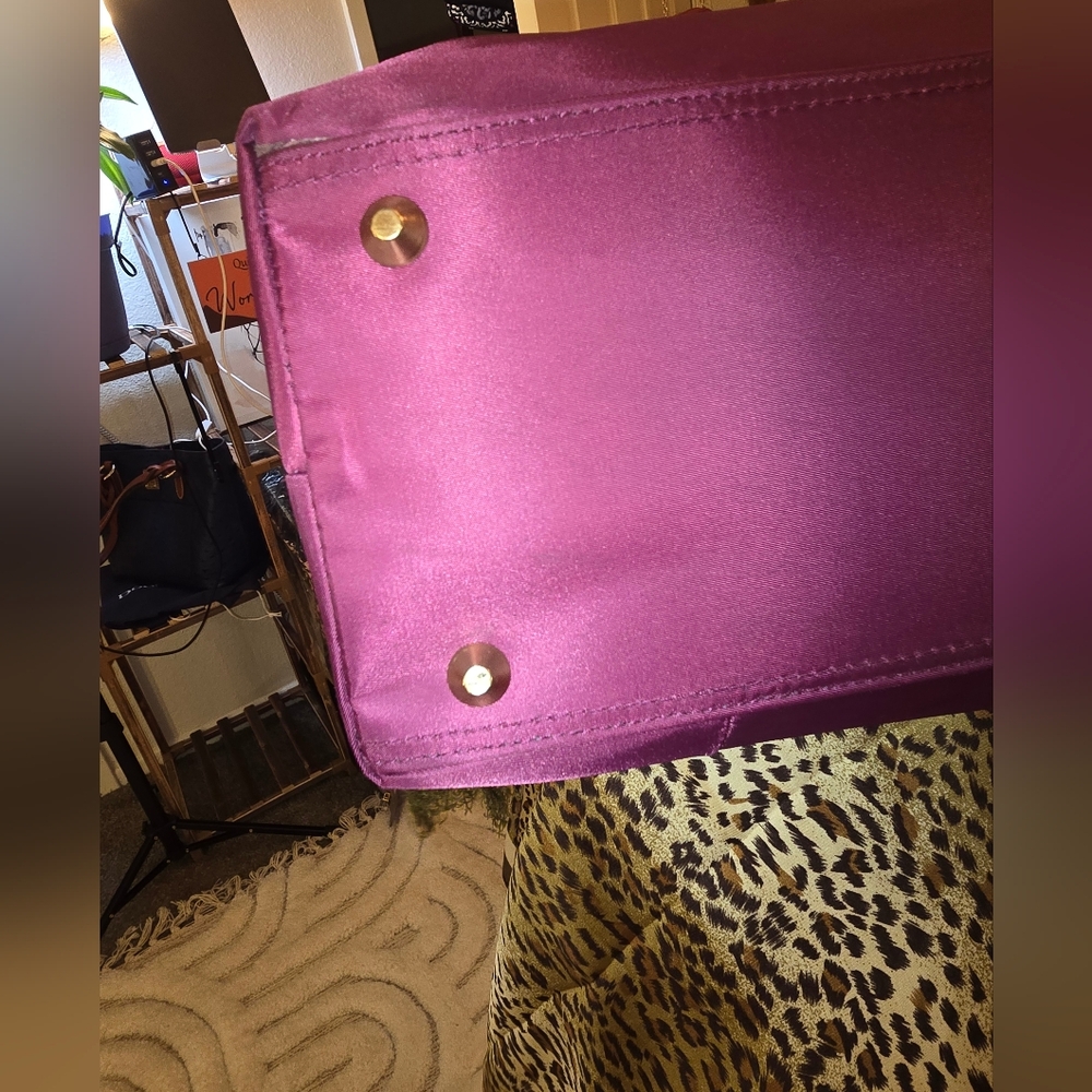 🎉 NWOT Purple / Black Women's Large Tote Bag By Samantha Brown - Picture 12 of 13